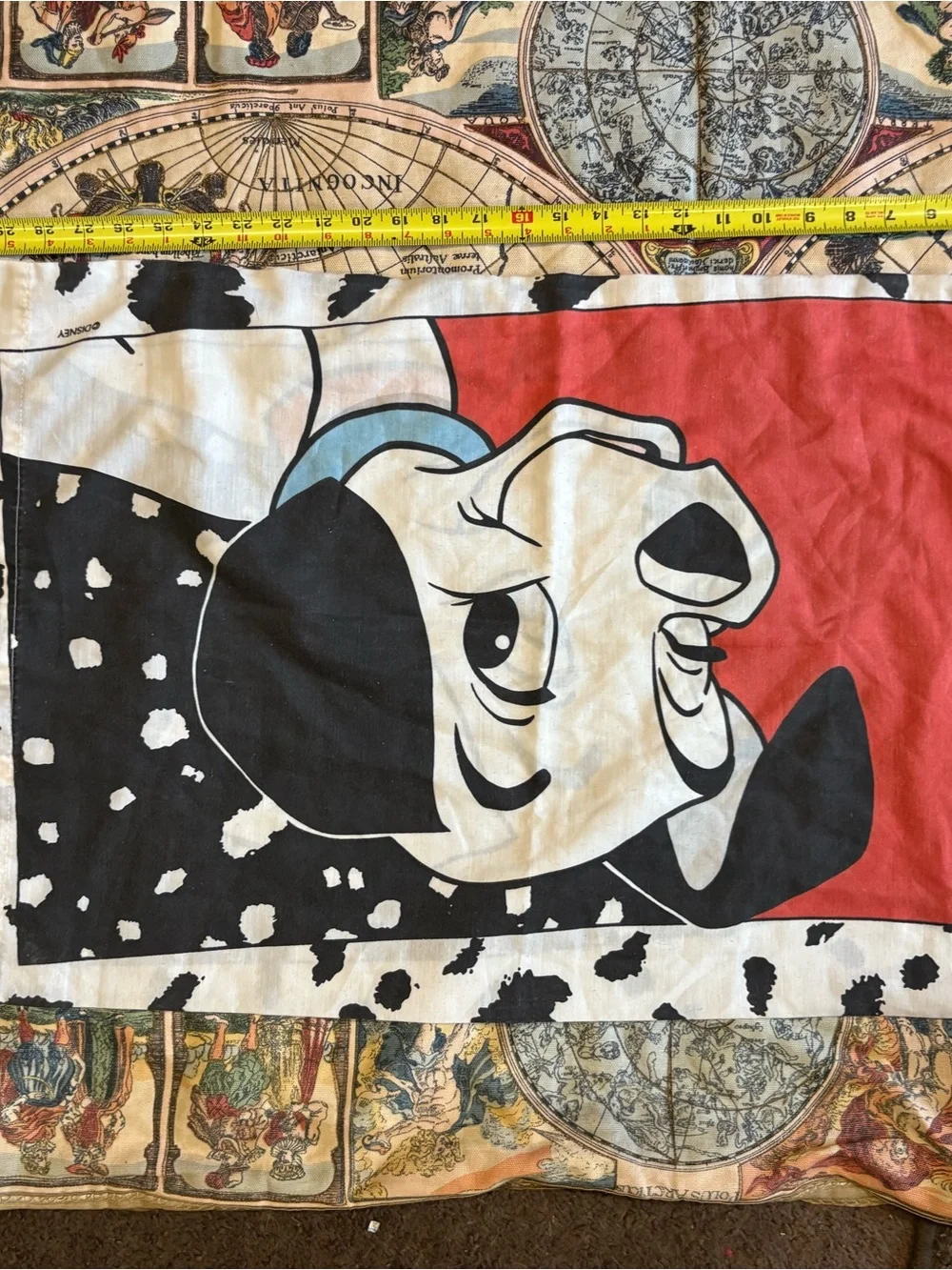 Disney Dalmatian Face Pillowcase - White, Black, Light Blue, Red